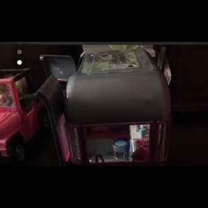 Doll,car,and trailer